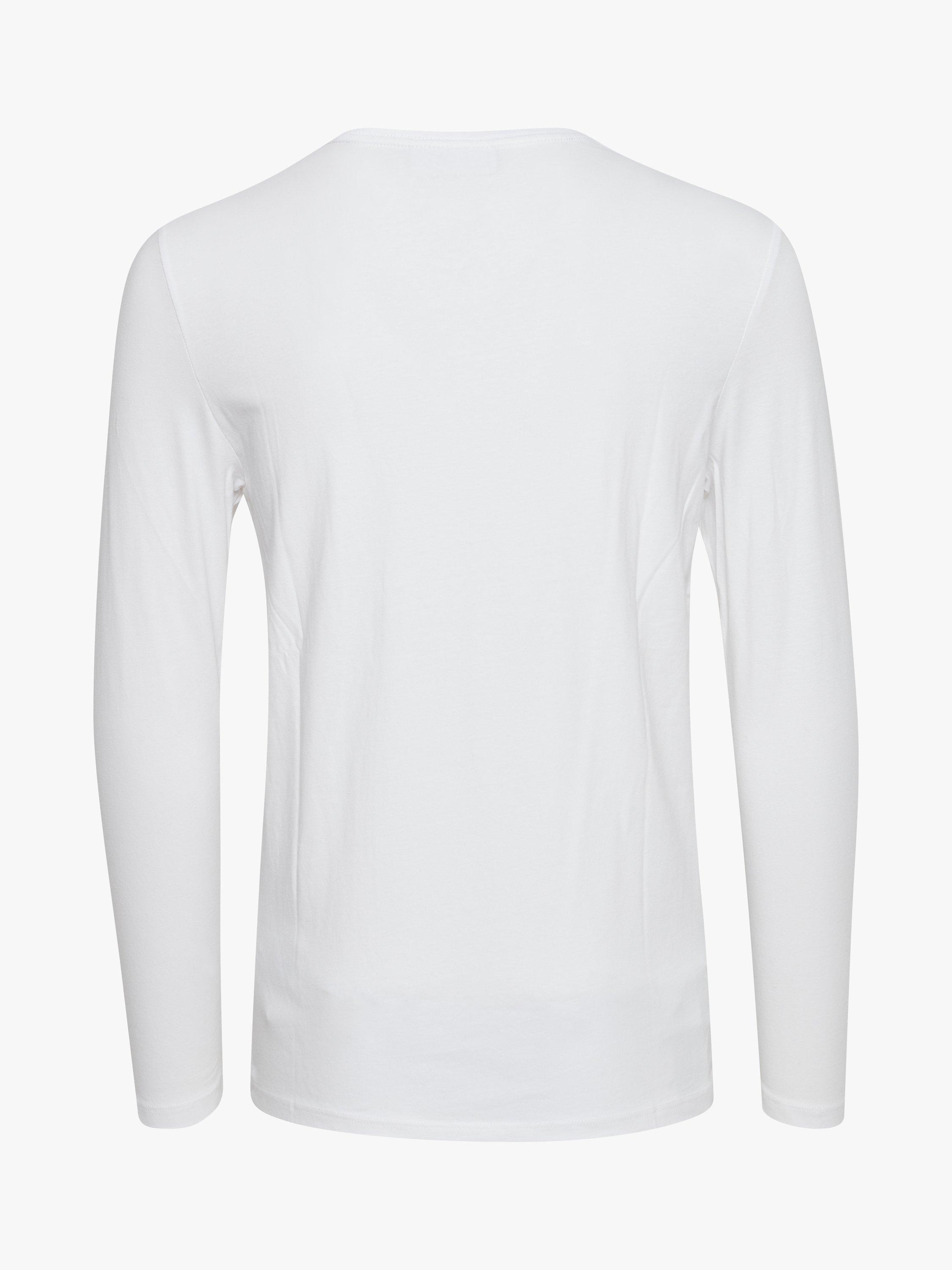 Product image 6 of 6, which shows Casual Friday Theo Long Sleeve Basic T-Shirt, Bright White, S