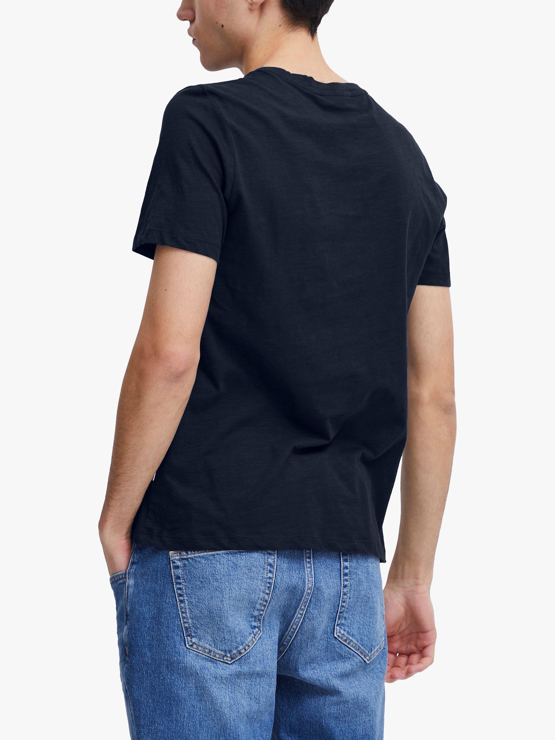 Product image 2 of 6, which shows Casual Friday Thor Short Sleeve Slub Yarn T-Shirt, Navy, S
