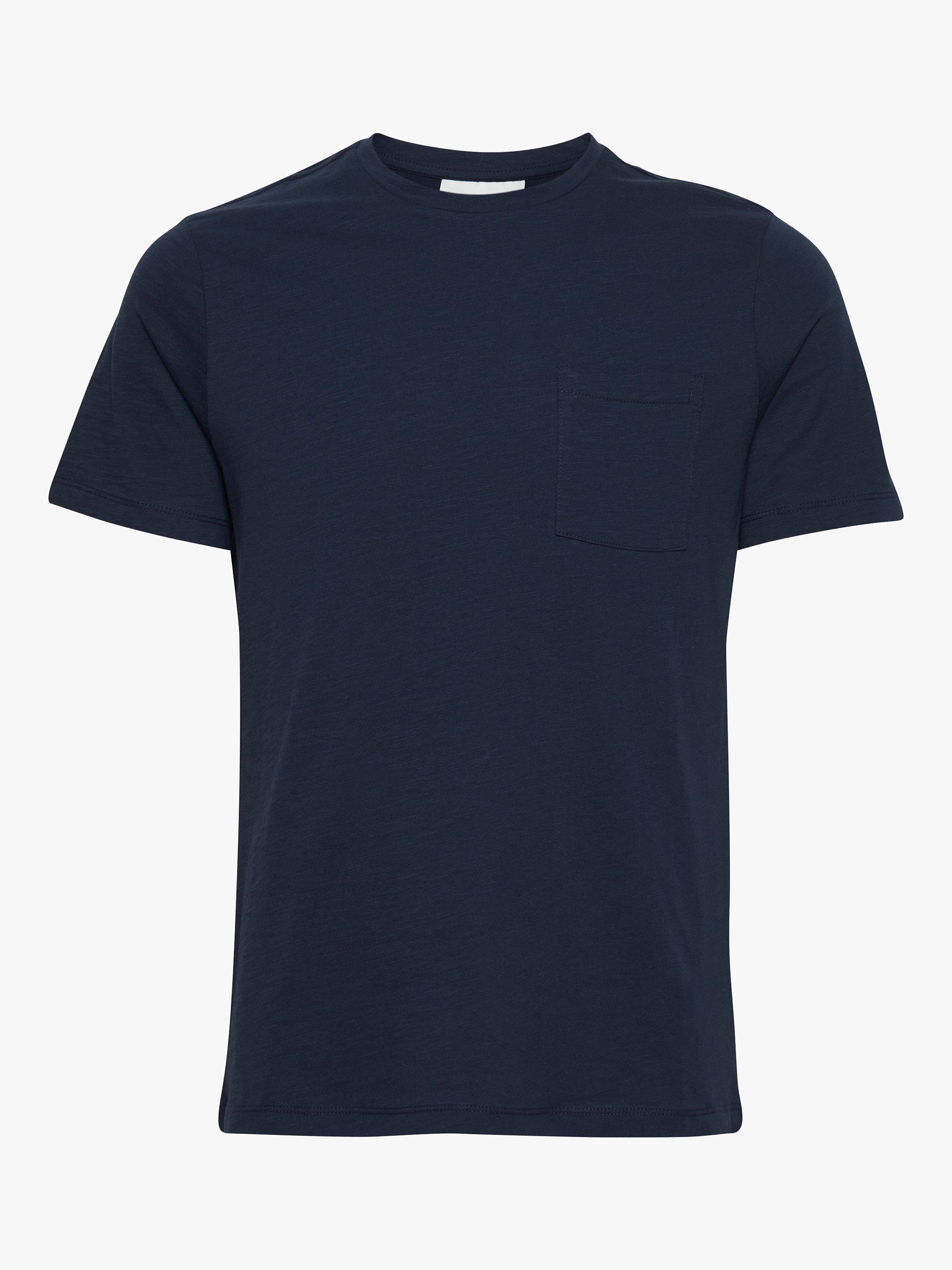 Product image 4 of 6, which shows Casual Friday Thor Short Sleeve Slub Yarn T-Shirt, Navy, S