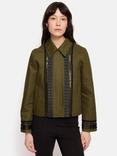 Jigsaw Trim Detail Jacket, Khaki