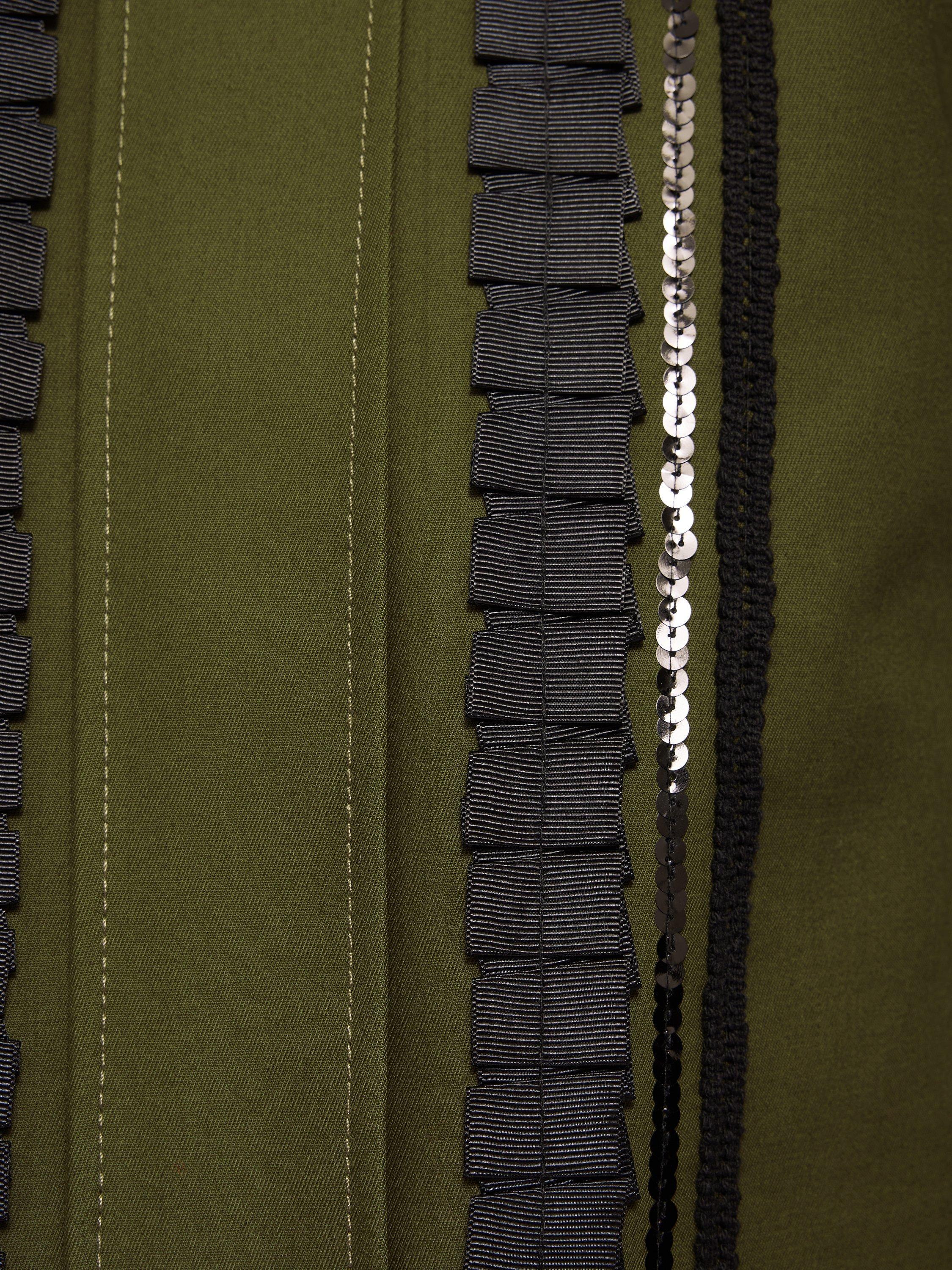 Product image 7 of 7, which shows Jigsaw Trim Detail Jacket, Khaki, 12