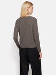 Jigsaw Linen Cotton Blend V-Neck Jumper