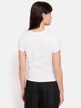 Jigsaw Fine Cotton Baby Tee T-Shirt, White
