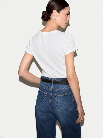 Jigsaw Fine Cotton Baby Tee T-Shirt - view 2, White