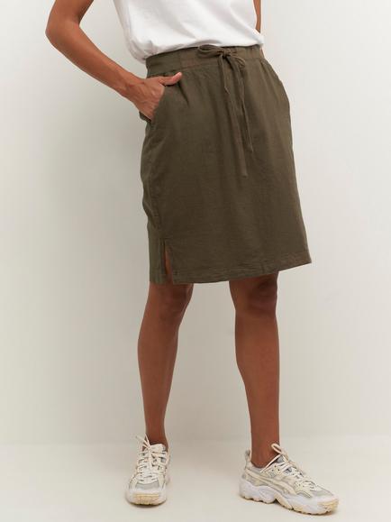 KAFFE Naya Cotton Skirt, Grape Leaf, Grape Leaf
