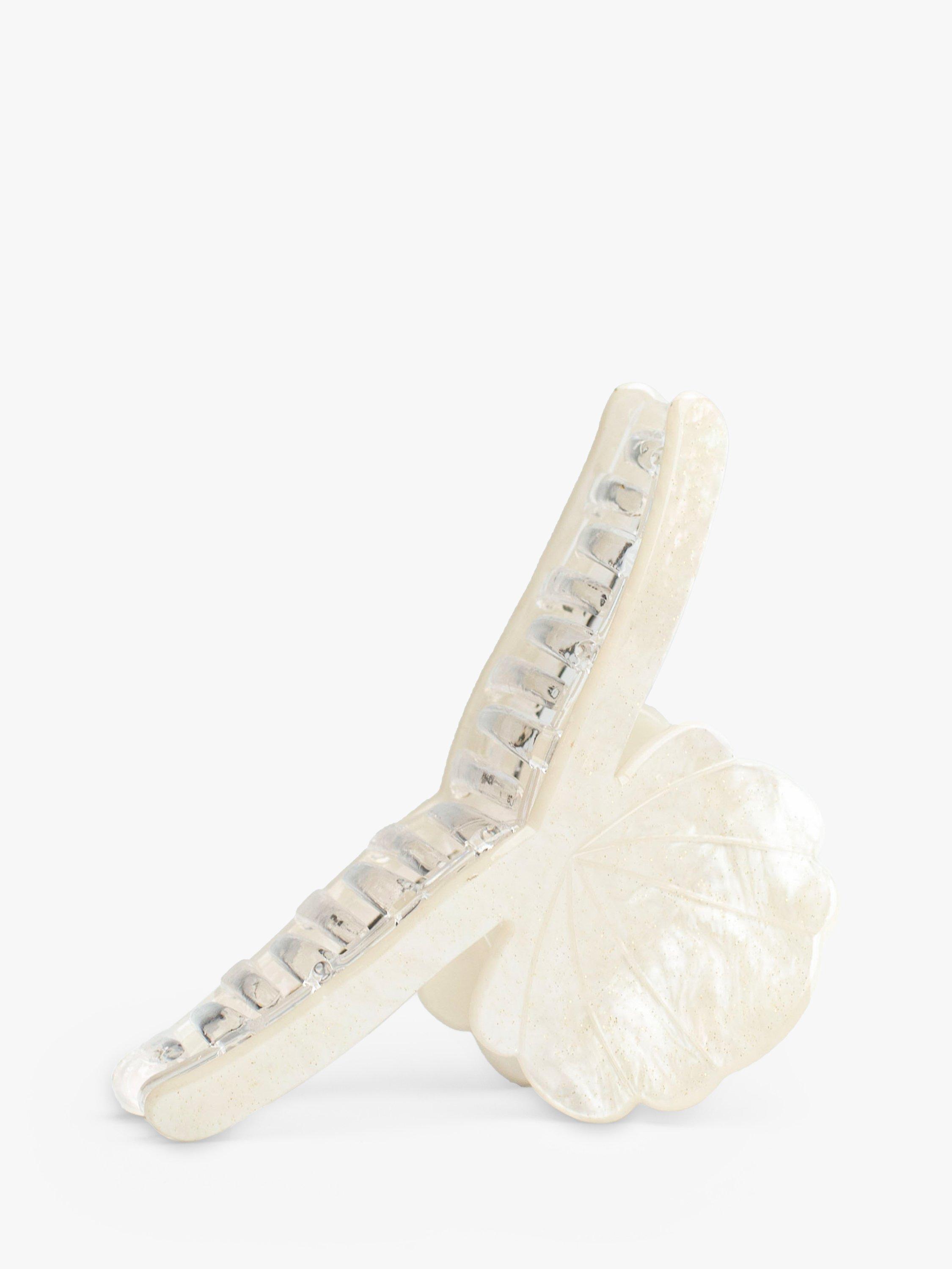 Product image 1 of 2, which shows Bloom & Bay Indra Shell Hair Claw, Cream, One Size