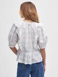 Barbour Kayleigh Check Blouse, White