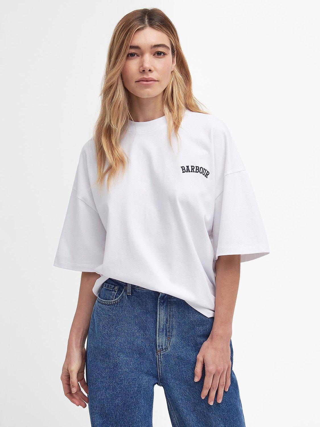 Barbour Joanne Logo T Shirt White