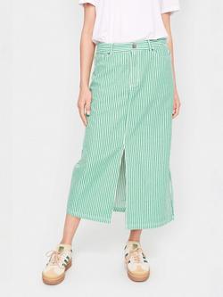 Saint Tropez Ditten High Waisted Striped Maxi Skirt, Jelly Bean, Jelly Bean