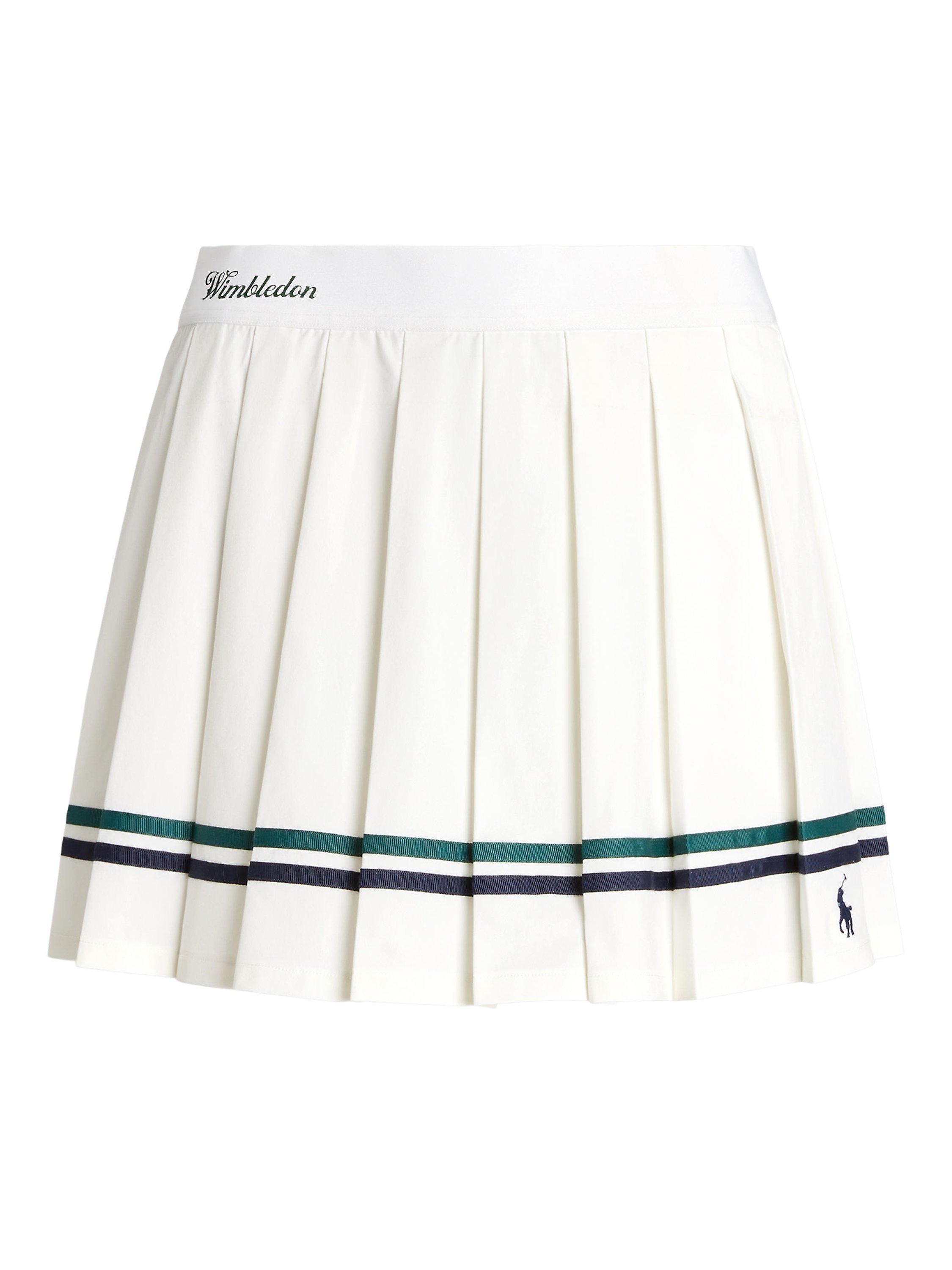 Polo Ralph Lauren Wimbledon Pleated Skirt Ceramic White