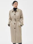 Barbour Marie Trench Showerproof Coat, Ancient Poplar