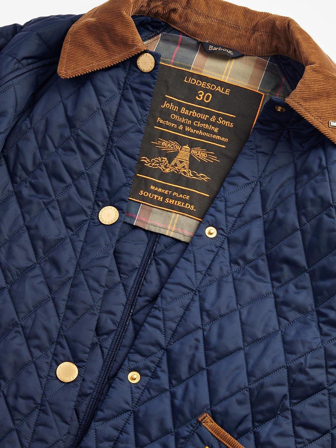 Barbour Liddesdale Oversized Quilted Jacket Navy Classic