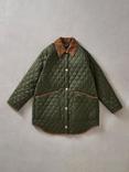 Barbour Liddesdale Oversized Quilted Jacket, Olive Classic