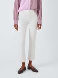 PAIGE Colette Cropped Flared Jeans, Crisp White