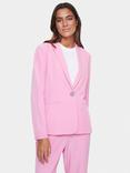 Saint Tropez Celest Shawl Collar Button Blazer, Fuchsia Pink