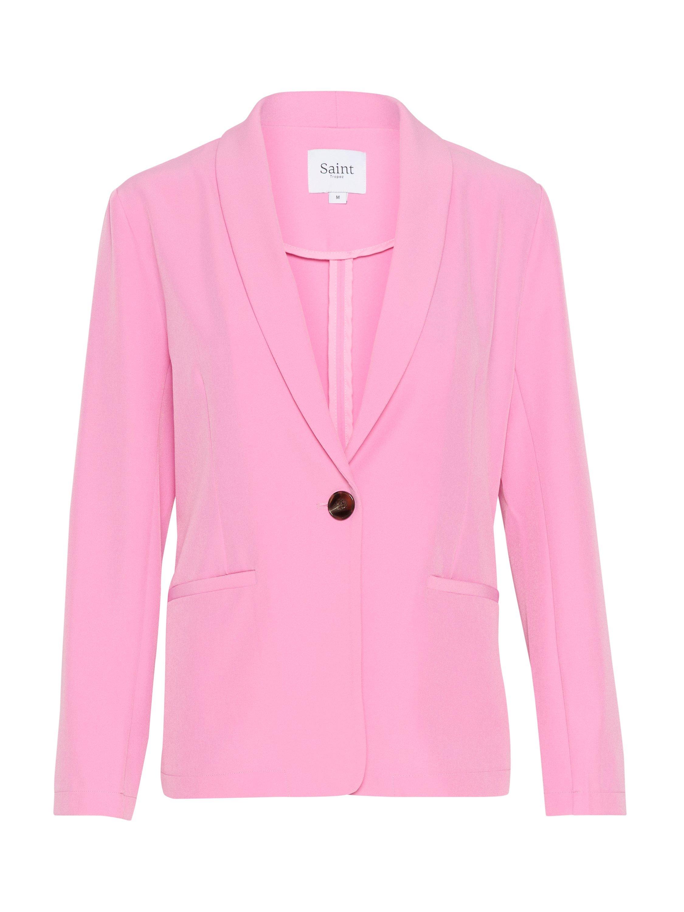 Saint Tropez Celest Shawl Collar Button Blazer, Fuchsia Pink