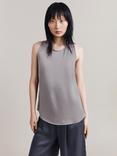 Ghost Kate Sleeveless Satin Top, Silver