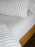 Piglet in Bed Pembroke Stripe Linen Fitted Sheet