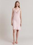 Ghost Hazel Cowl Neck Satin Slip Mini Dress