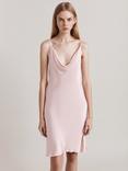 Ghost Hazel Cowl Neck Satin Slip Mini Dress