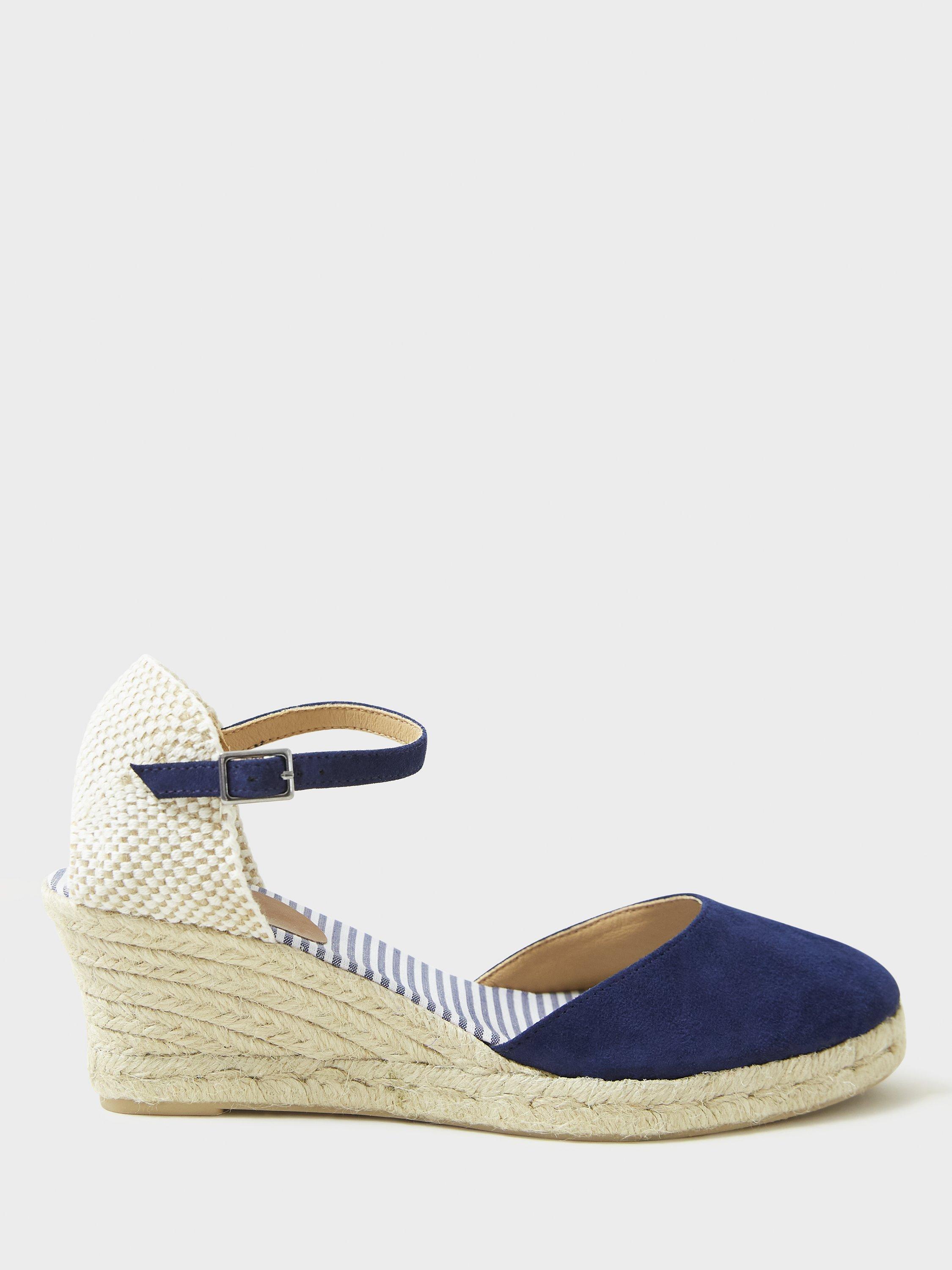 Crew Clothing Faith Suede Espadrille Sandals