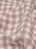 Piglet in Bed Gingham Linen Bedding, Elderberry