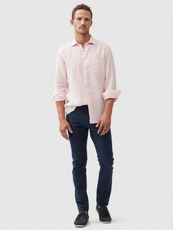Rodd & Gunn Coromandel Linen Slim Fit Long Sleeve Shirt - view 2, Rosewater