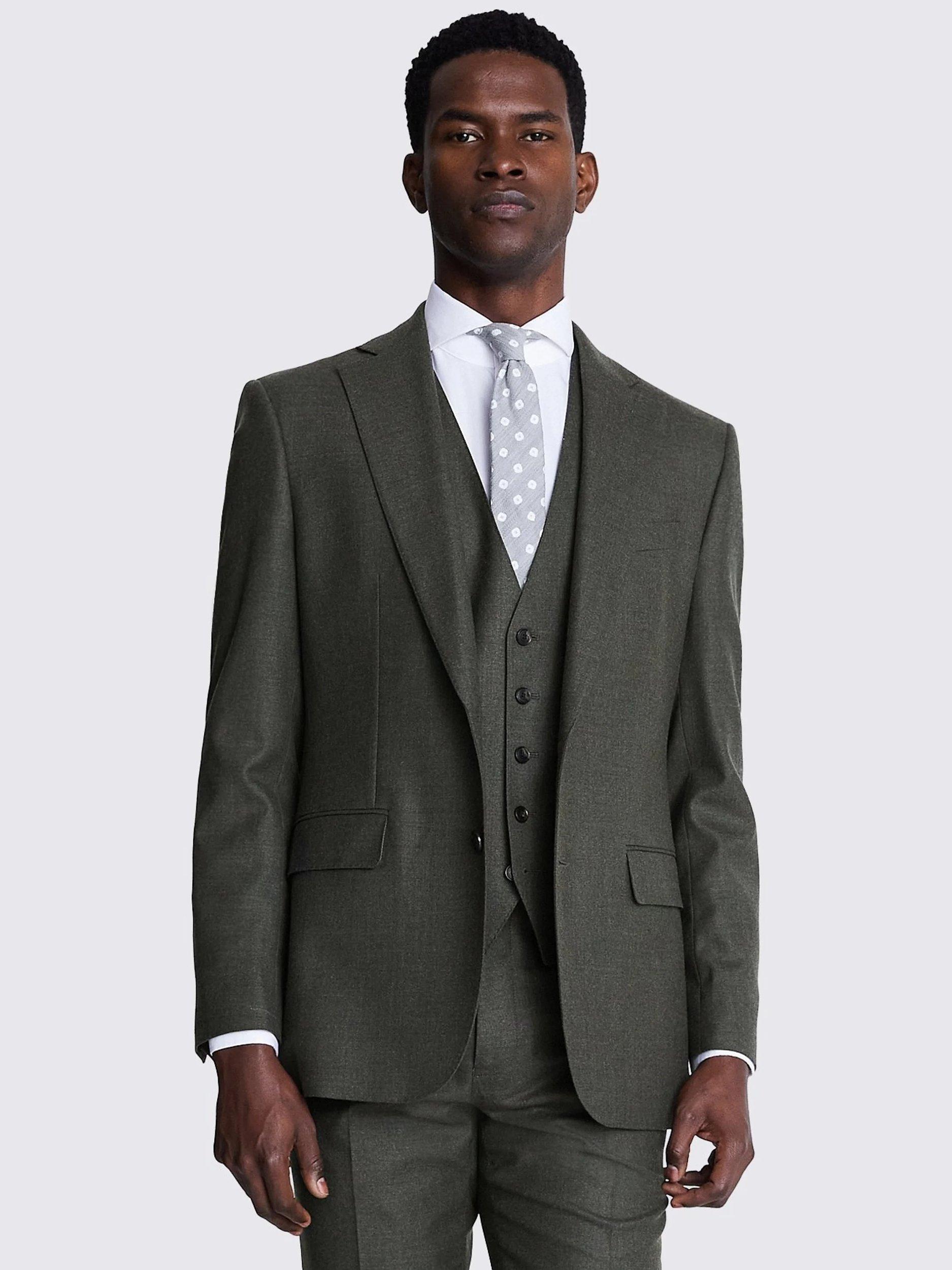 Moss Tailored Fit Performance Suit Jacket, Green