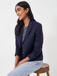 Crew Clothing Linen Blend Blazer, Putty