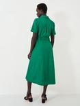 Crew Clothing Bethany Midi Shirt Dress, Emerald Green