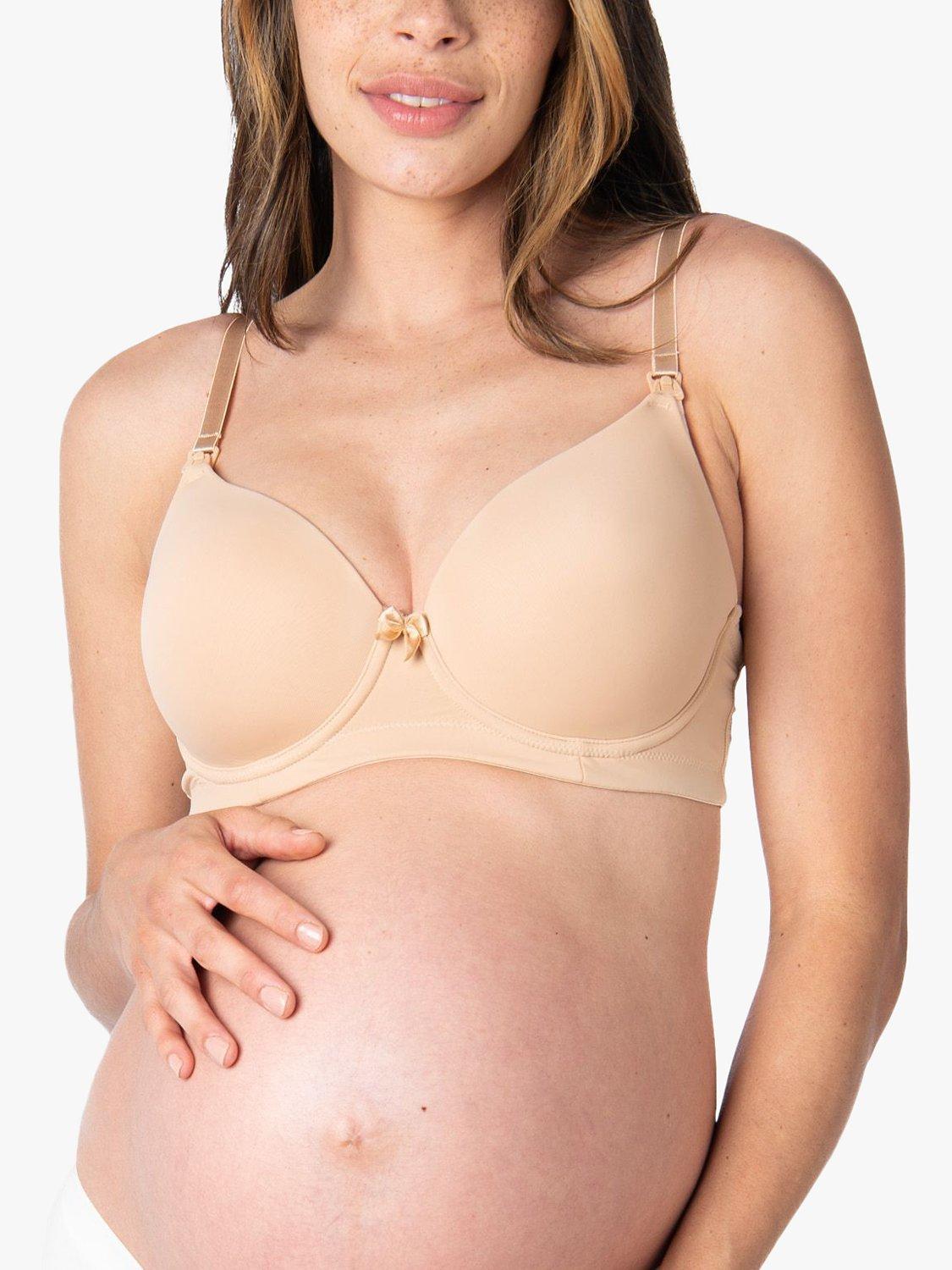 Product image 1 of 8, which shows Hotmilk Forever Yours Flexiwire Nursing Bra, Nude, 32A