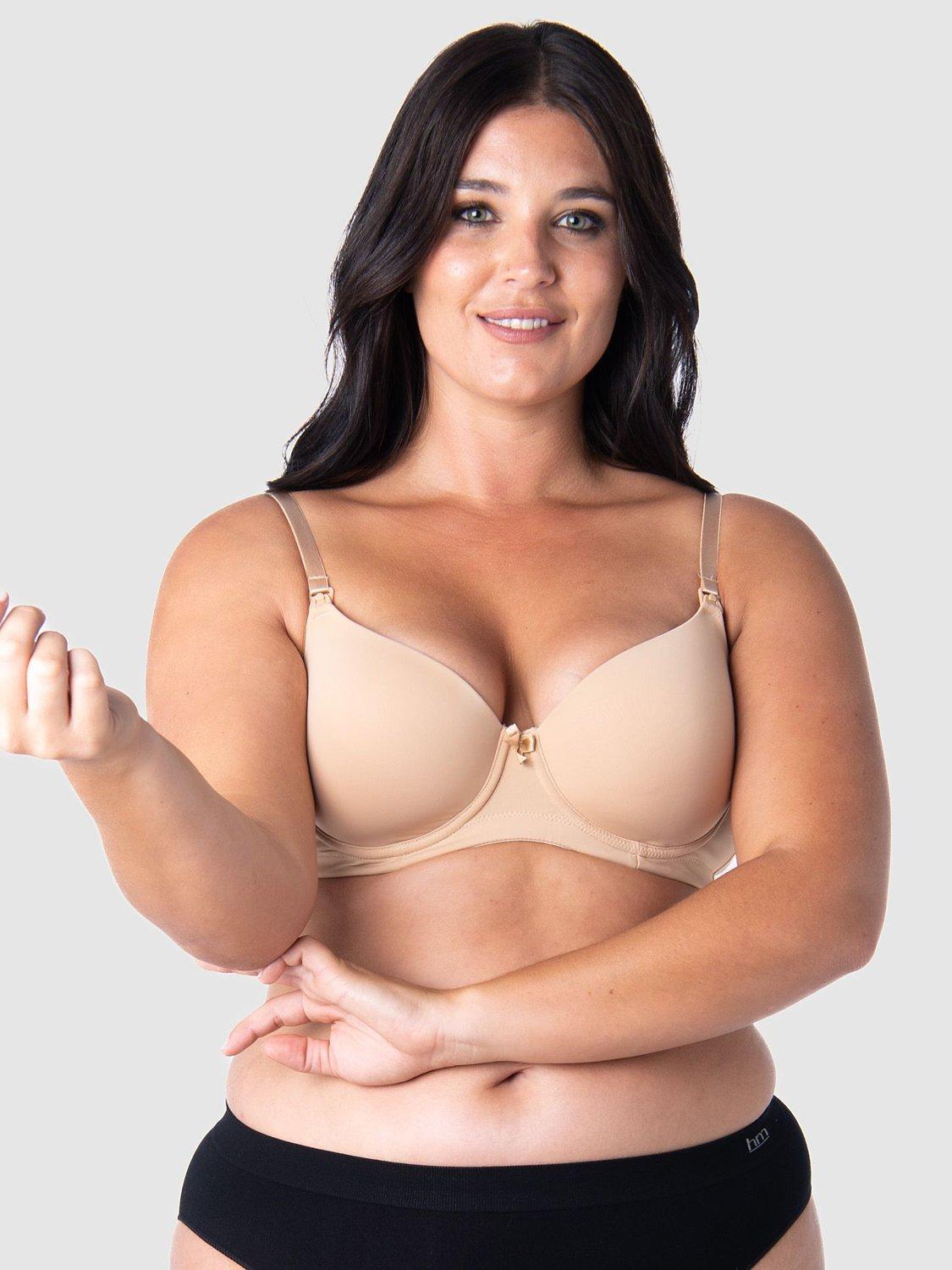 Product image 8 of 8, which shows Hotmilk Forever Yours Flexiwire Nursing Bra, Nude, 32A