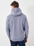 Crew Clothing Embroidered Flags Hoodie, Light Blue, Light Blue