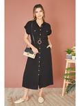 Yumi Button Through Midi Shirt Dress