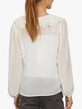 Sisters Point Got-It Feminine V-neck Blouse, Cream