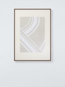 John Lewis Aluminium Poster Frame & Mount, Walnut, Walnut