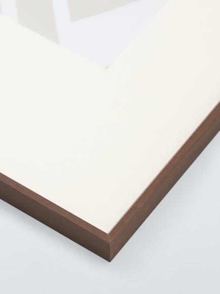 John Lewis Aluminium Poster Frame & Mount, Walnut - view 2, Walnut