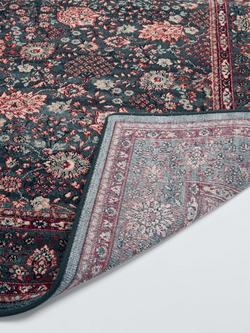 John Lewis Royal Heritage Floral Rug, Green - view 2, Green