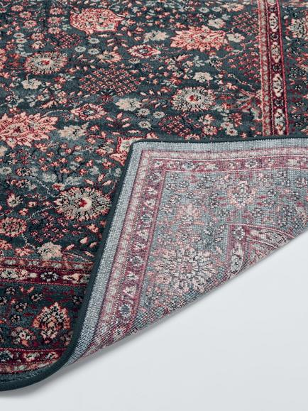 John Lewis Royal Heritage Floral Rug, Green - view 2, Green