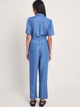 Monsoon Tara Jumpsuit, Denim Blue