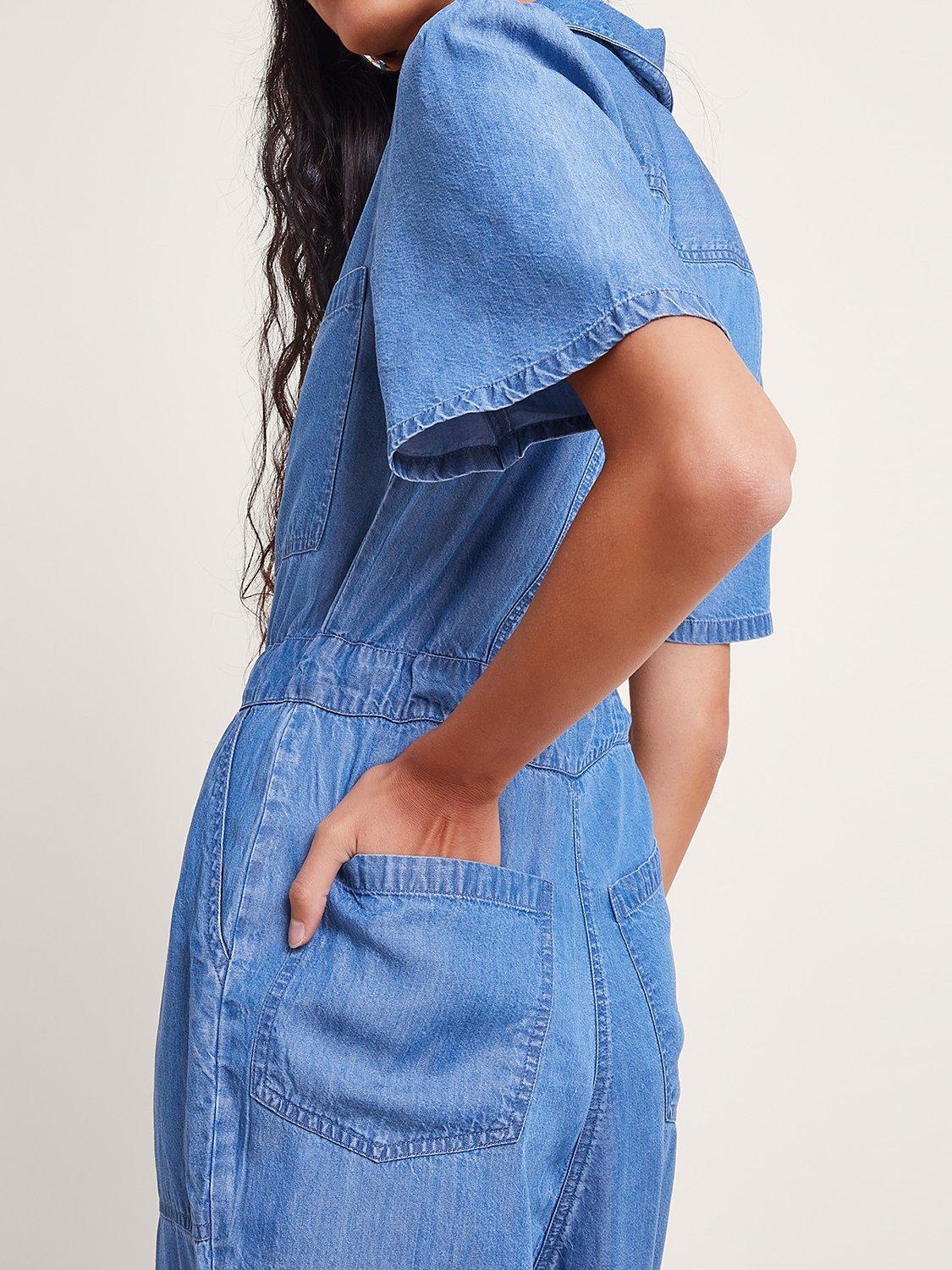 Monsoon denim jumpsuit on sale