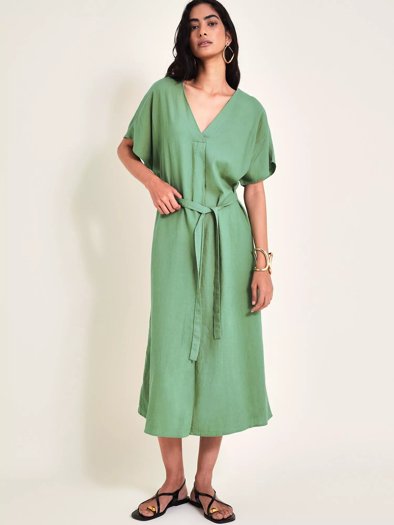 Monsoon linen dress best sale