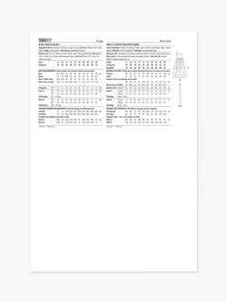 Simplicity Misses' Full Skirted Dress and Belt Sewing Pattern, S9917 - view 2, Multi