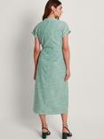 Monsoon Athena Stripe Midi Dress, Green