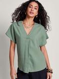 Monsoon Viola Linen Blend Top