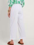 Monsoon Harper Cropped Trousers, Ecru