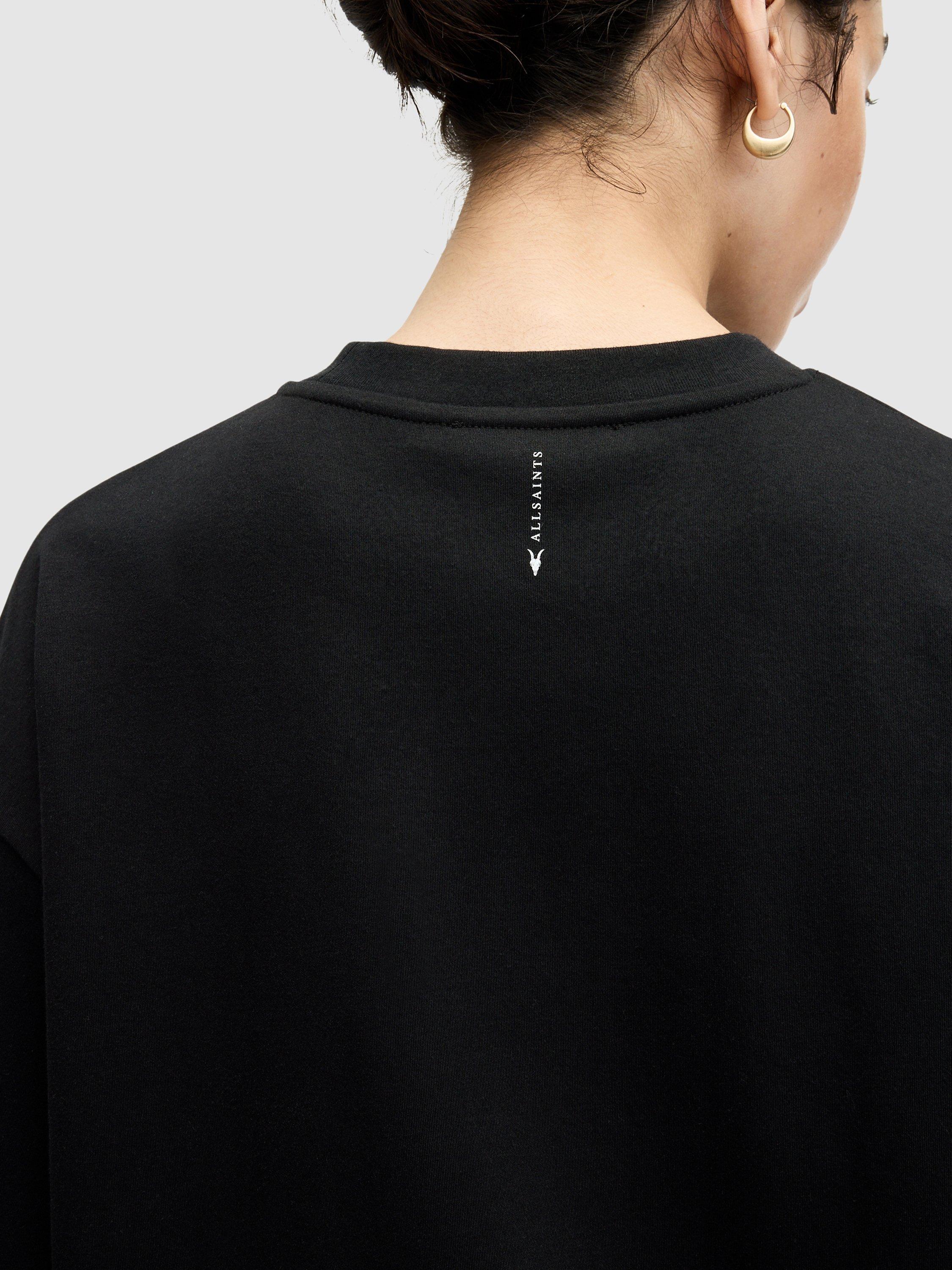 Product image 6 of 7, which shows AllSaints Amelie T-Shirt, Black, L