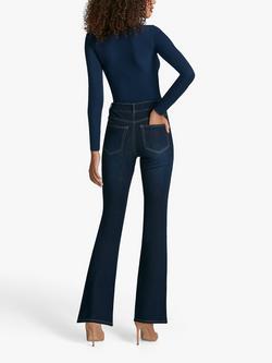 Commando Stretch Flared Jeans, Indigo - view 2, Indigo