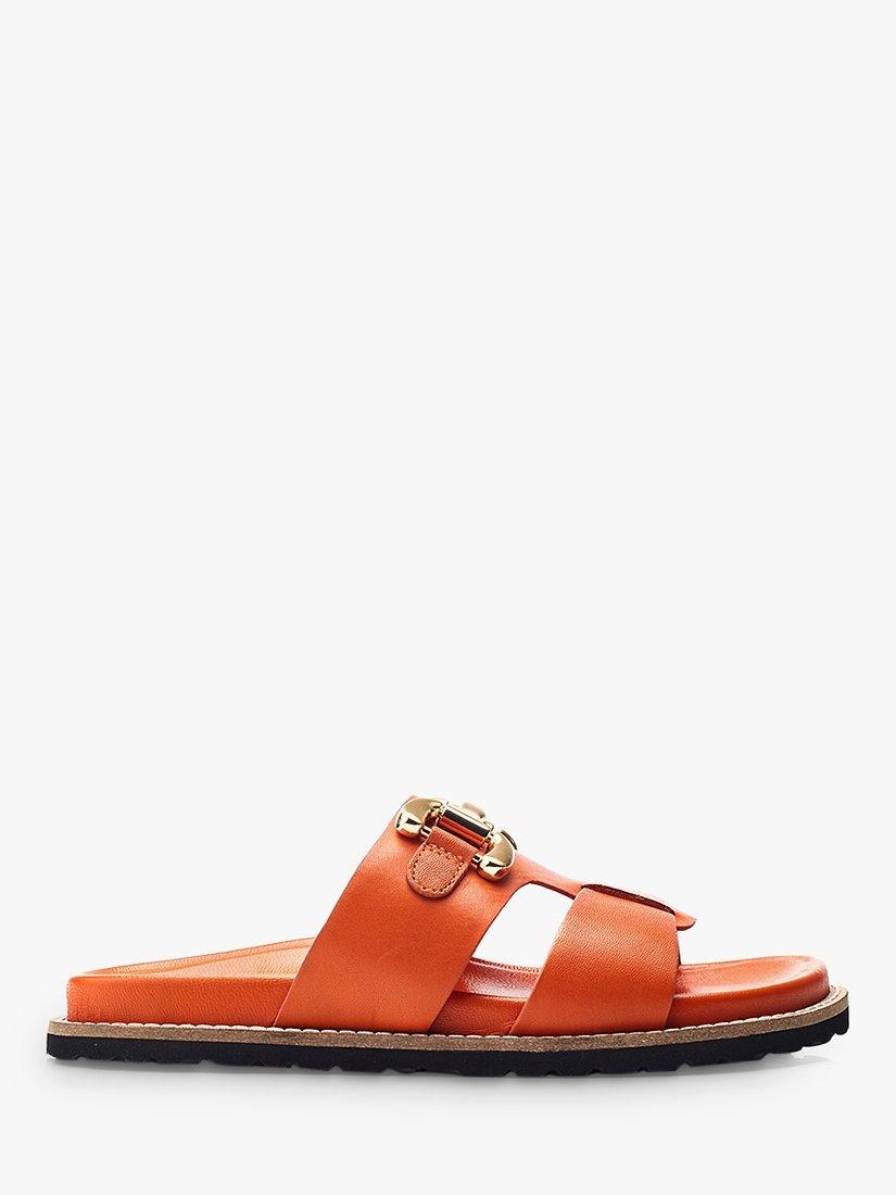 Moda in Pelle Olette Leather Sandals, Orange
