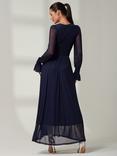 Jolie Moi Greta Mesh Maxi Dress